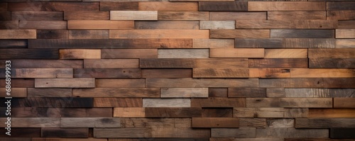 Background of reclaimed wood wall, paneling texture pattern.