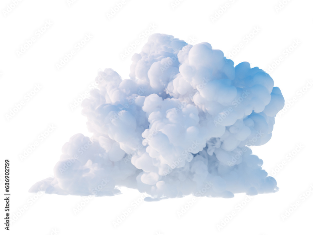 3d render, abstract cumulus, realistic cloud clip art isolated on white background 3d render, abstract cumulus, realistic cloud clip art isolated on white background