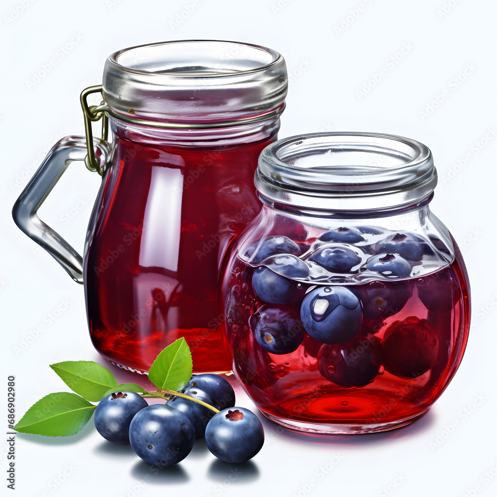 It is a delicious homemade blueberry jam. The fresh blueberries look very delicious. Store in a transparent container. Generative AI It is a delicious homemade blueberry jam. The fresh blueberries look very delicious. Store in a transparent container. Generative AI