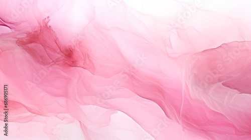 A pink and white abstract painting
