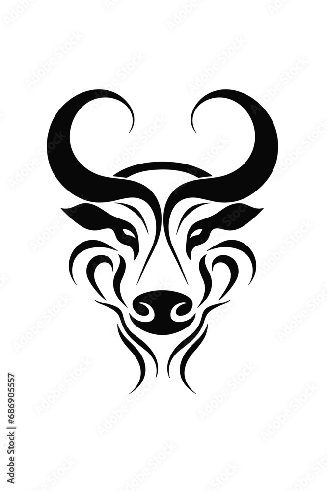 bull head silhouette