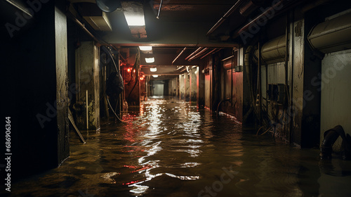 flooded basement, water rea...