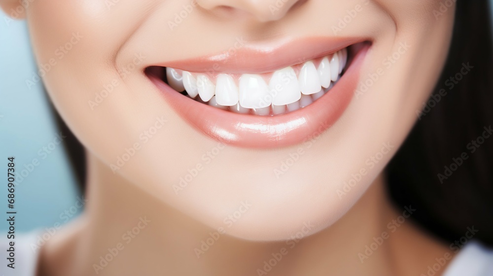 Bright Smile with Healthy White Teeth. Generative ai Bright Smile with Healthy White Teeth. Generative ai