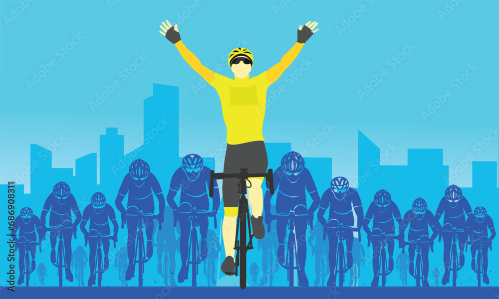 Great Elegant Vector Editable Bicycle Race Yellow Jersey Winner Poster great-elegant-vector-editable-bicycle-race-yellow-jersey-winner-poster