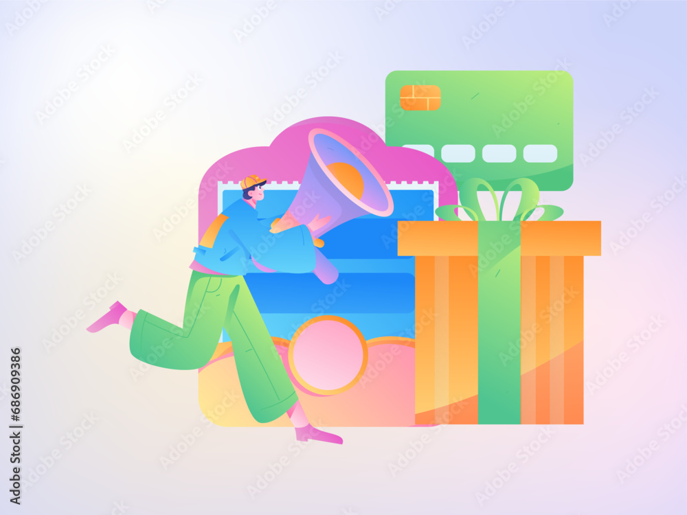 Festive Shopping E-Commerce Online Shopping People Flat Vector Concept Operation Hand Drawn Illustration
Festive Shopping E-Commerce Online Shopping People Flat Vector Concept Operation Hand Drawn Illustration