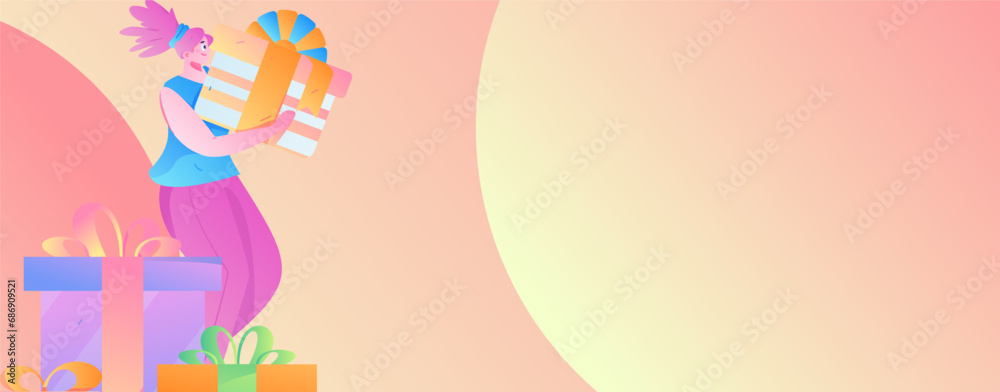 Festive Shopping E-Commerce Online Shopping People Flat Vector Concept Operation Hand Drawn Illustration
Festive Shopping E-Commerce Online Shopping People Flat Vector Concept Operation Hand Drawn Illustration