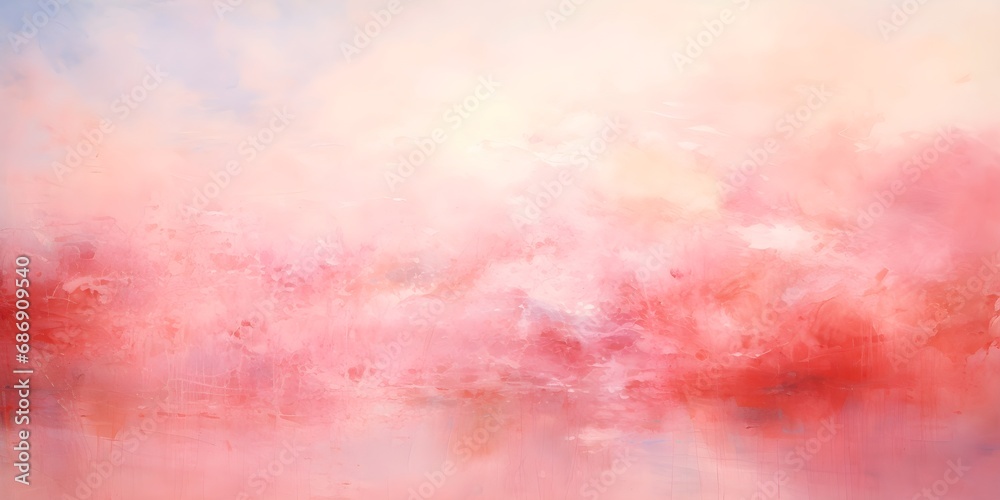 Abstract pink and red watercolor clouds on a soft pastel background, suitable for design textures or backdrops.