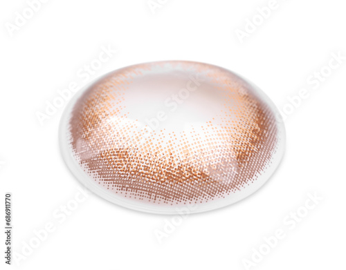 One color contact lens isolated on white