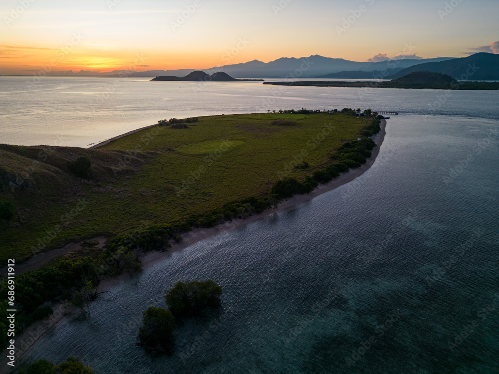 Kenawa island aerial view