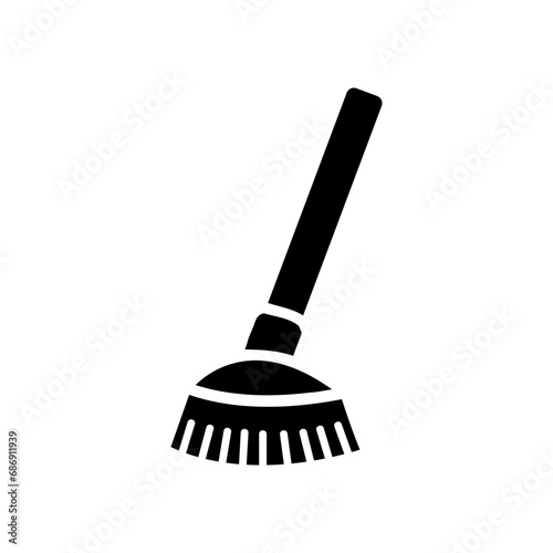 broomstick vector icon