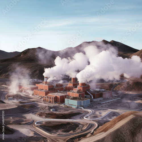 Geothermal Power: Volcanic Mountain Setting
