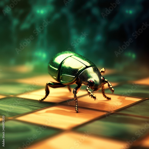 Emerald Insight: Beetle on Chess Piece © Sekai