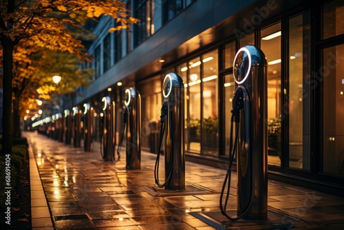 Electric Car Chargers in Urban Environment
