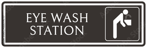 Eye wash station sign