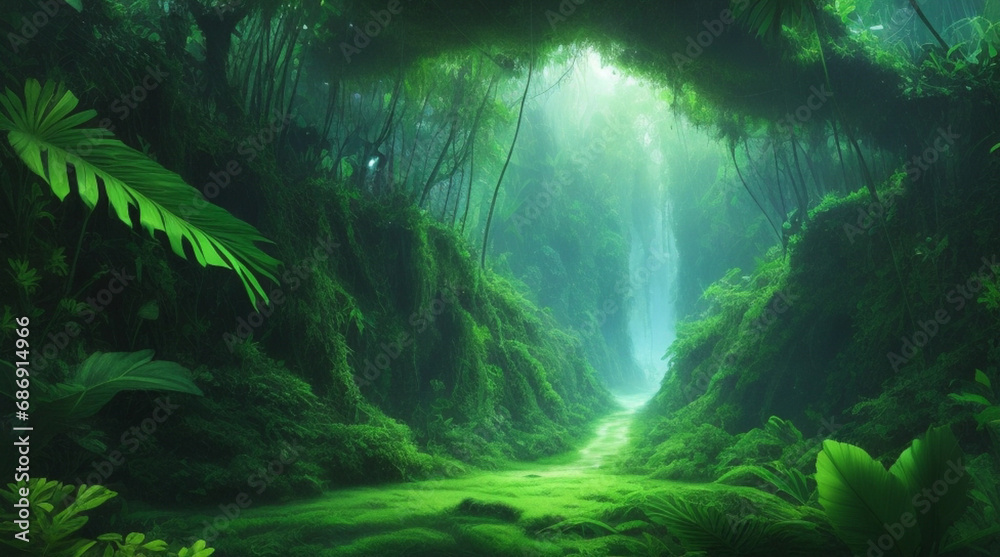 world in the forest | jungle | echo environment | green world in the forest | jungle | echo environment | green