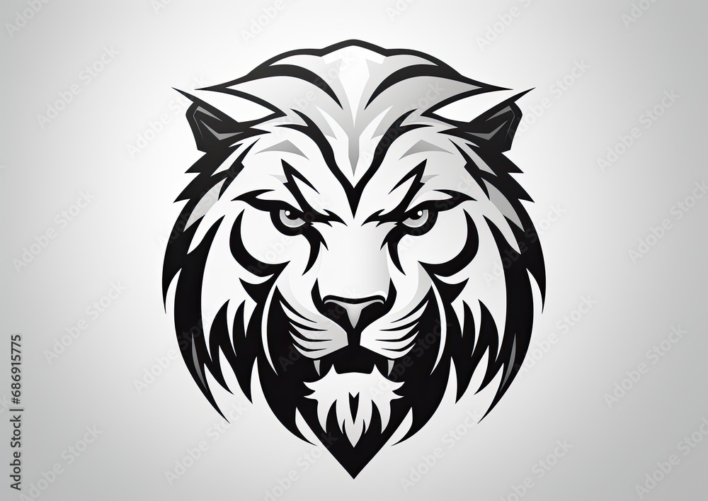 Fototapeta premium Tiger head or face angry concept.
