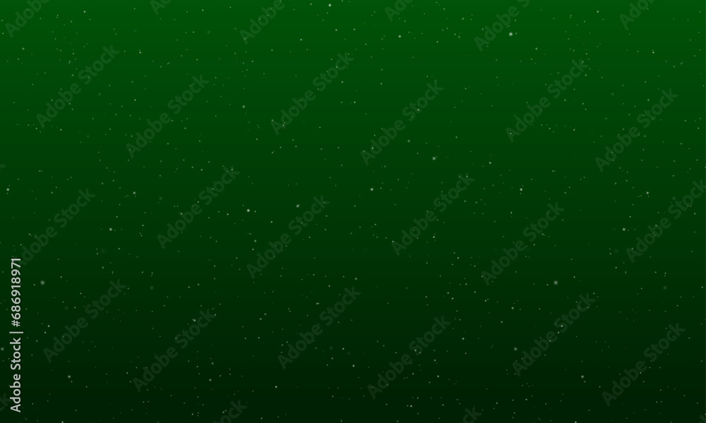 Fototapeta premium Vector starry night background green gradient