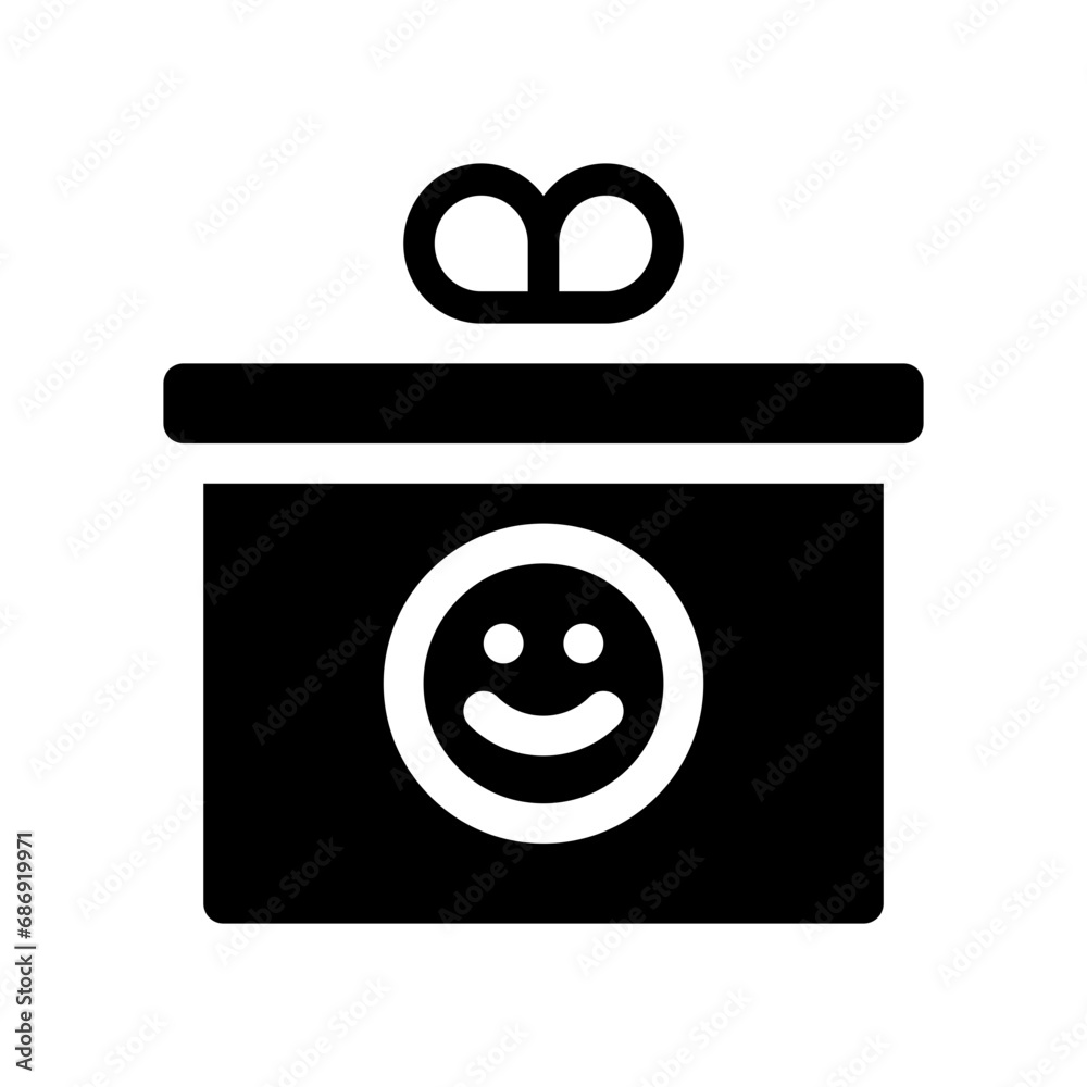 gift box glyph icon