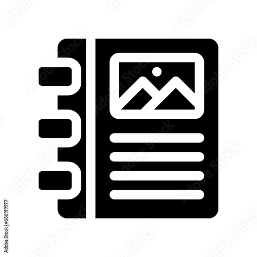 photo album glyph icon