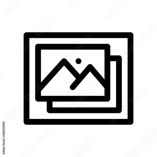 photo line icon