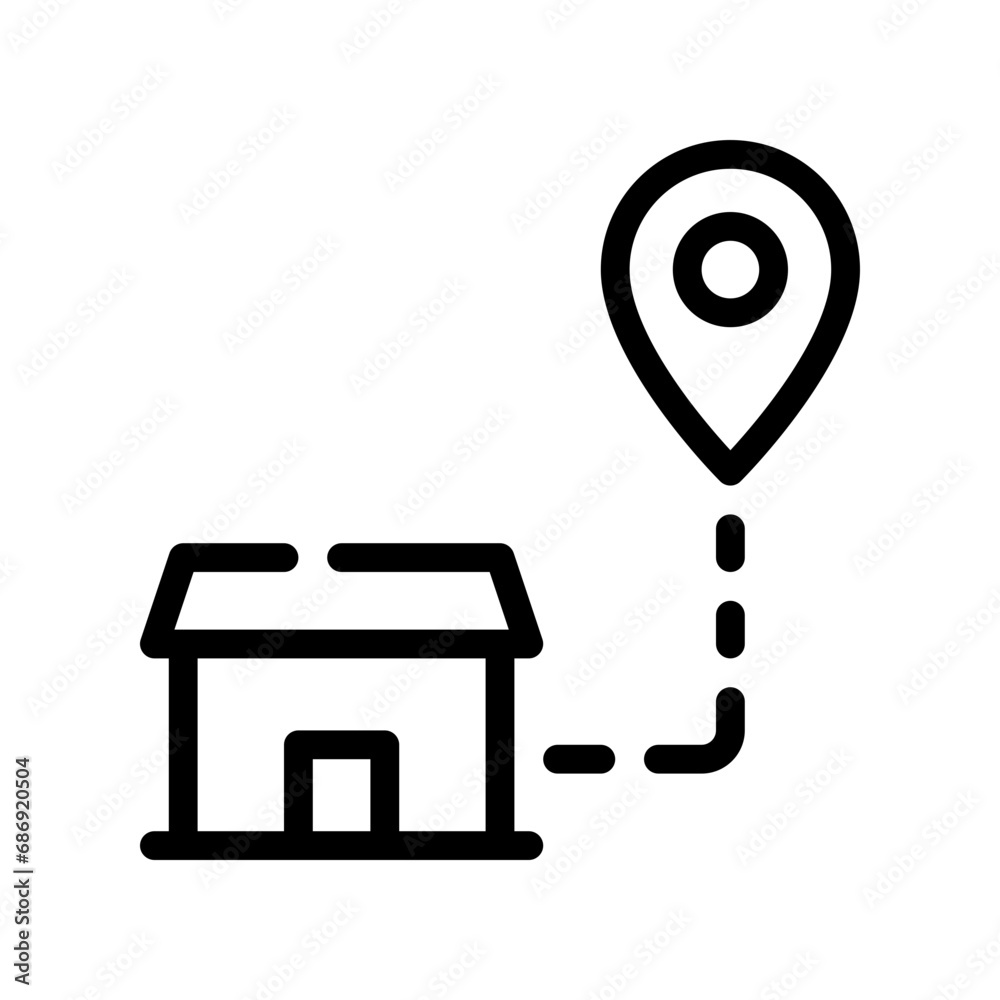 delivery line icon delivery line icon