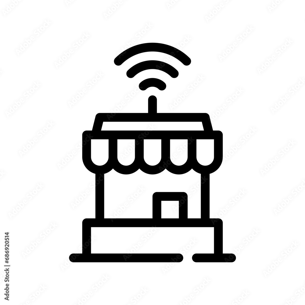 online store line icon online store line icon