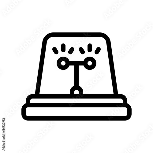siren line icon