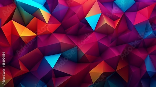 Moving Colorful Triangle Shapes Background