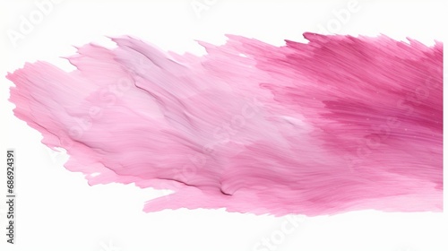 pink paint brush strokes in watercolor isolated against transparent