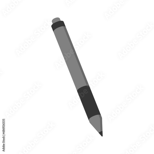 Vector black pen isolated on white background vector business icon