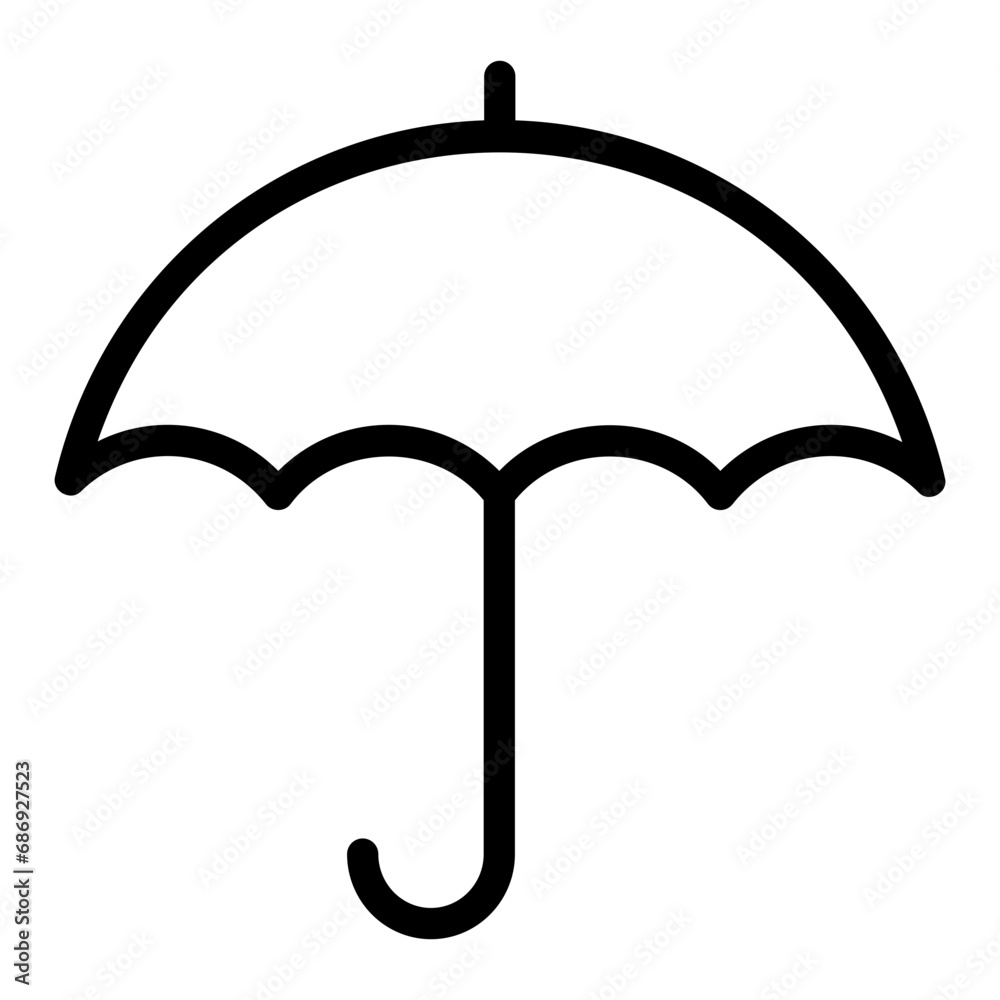 umbrella outline icon umbrella outline icon