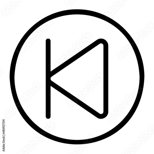 previous outline icon
