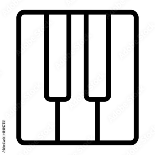 piano outline icon