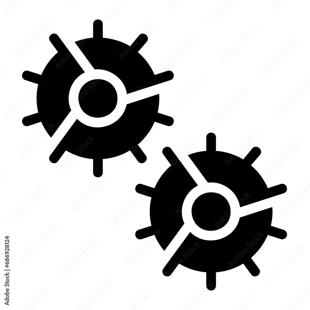 Obraz premium setting glyph icon