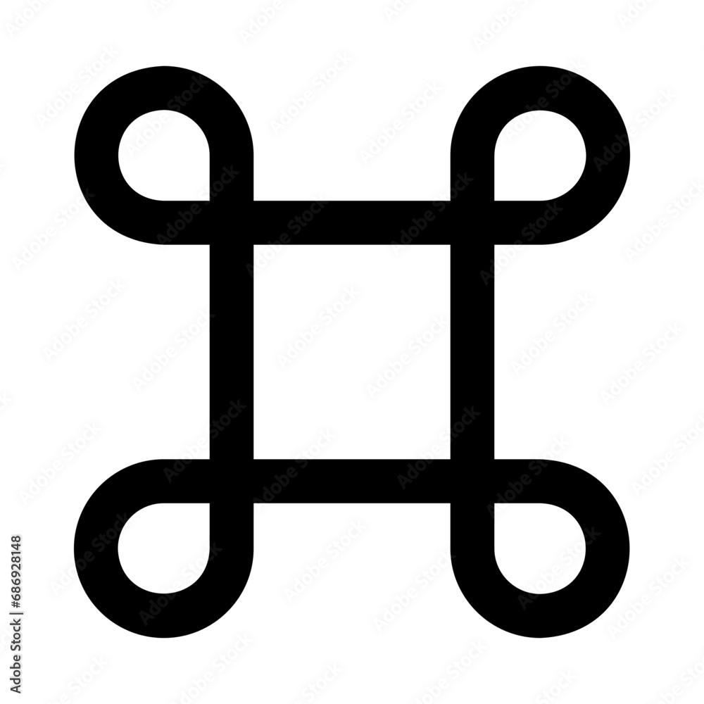 Obraz premium command glyph icon