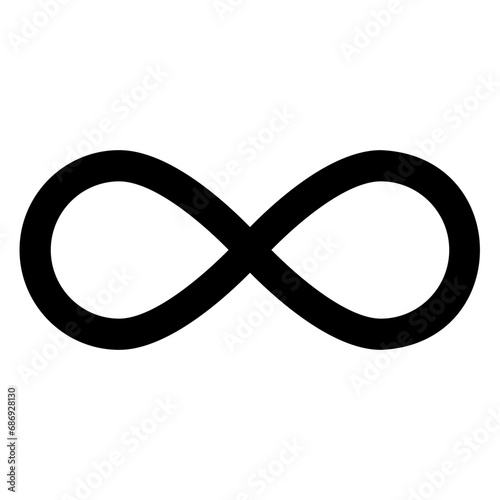 infinity glyph icon photo