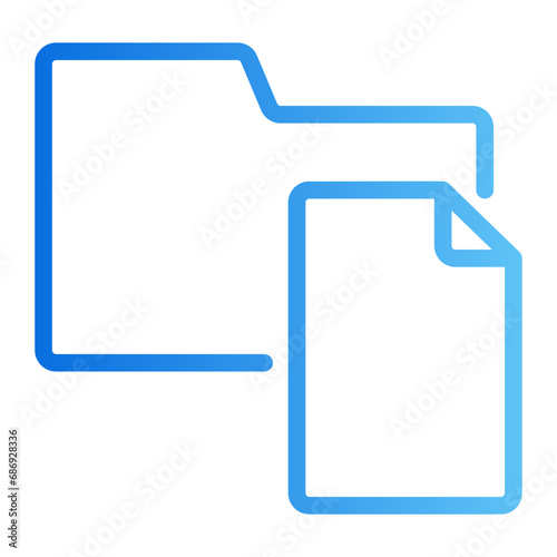 document gradient icon