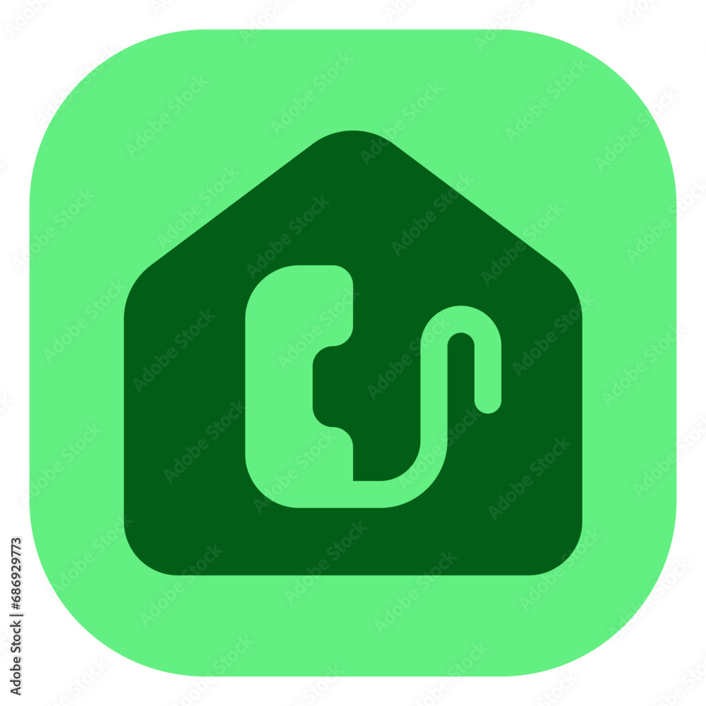 Editable home telephone, phone, call vector icon. Remote work, job, profession, freelance. Part of a big icon set family. Perfect for web and app interfaces, presentations, infographics, etc Editable home telephone, phone, call vector icon. Remote work, job, profession, freelance. Part of a big icon set family. Perfect for web and app interfaces, presentations, infographics, etc