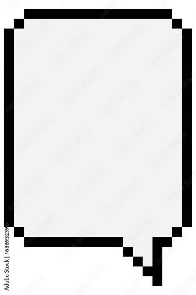 talk bubble pixel 8 bit vector png talk bubble pixel 8 bit vector png