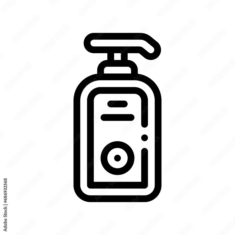 Fototapeta premium soap line icon