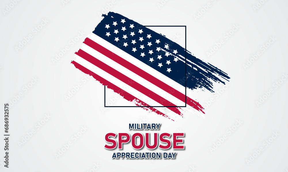 Military Spouse Appreciation Day Background Vector Illustration Military Spouse Appreciation Day Background Vector Illustration