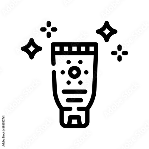 sunscreen line icon