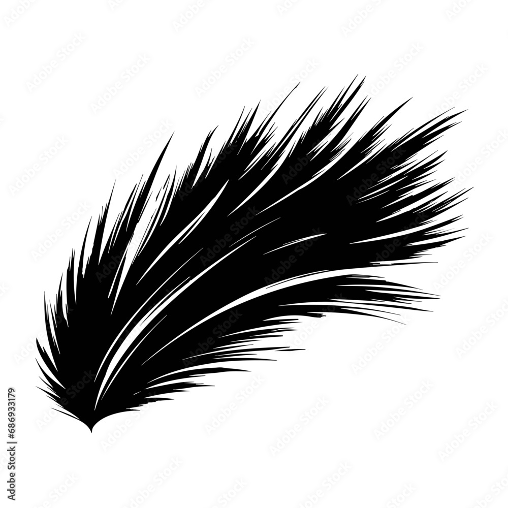 Obraz premium Feather Icon Illustration. Vector SVG
