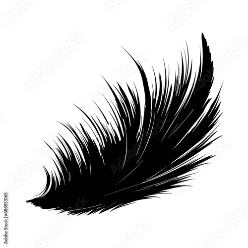 Feather Icon Illustration. Vector SVG