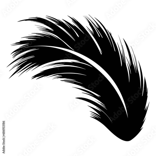 Feather Icon Illustration. Vector SVG