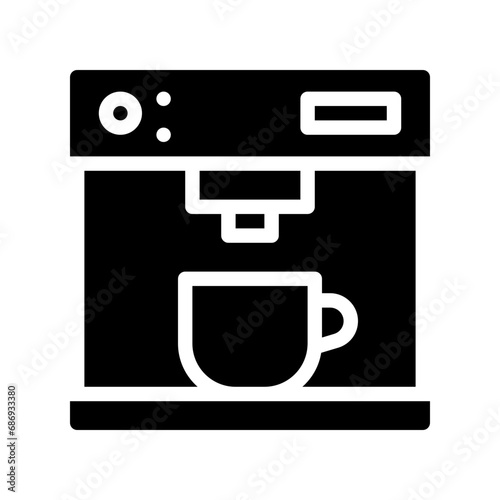 coffee machine glyph icon