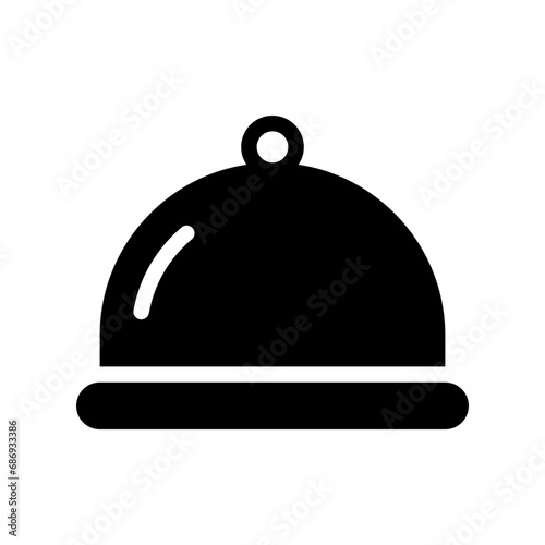 food tray glyph icon