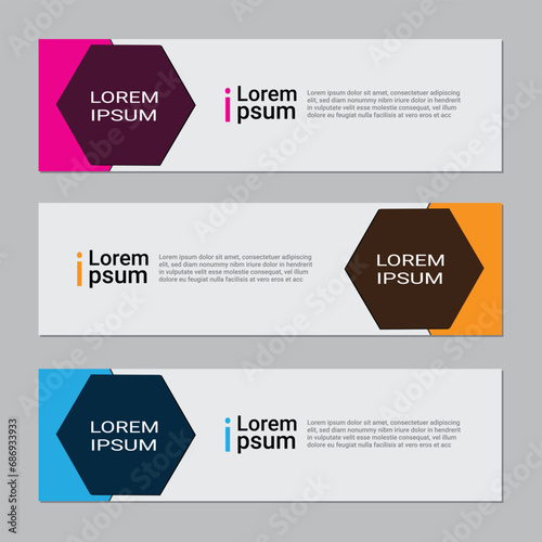 Banner Vector background.
Vector abstract design Banner Pattern background template.