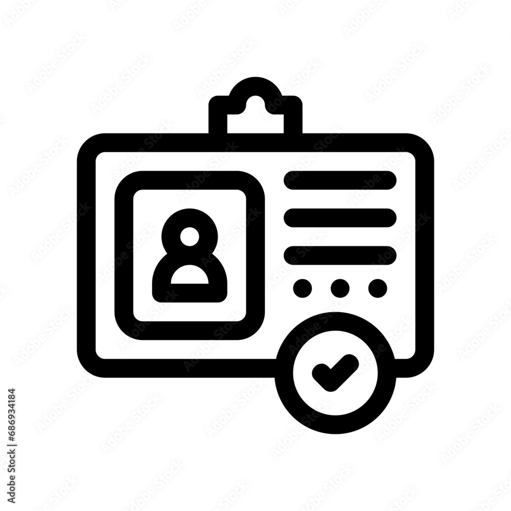 identity line icon identity line icon