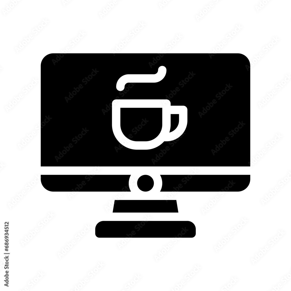 computer glyph icon